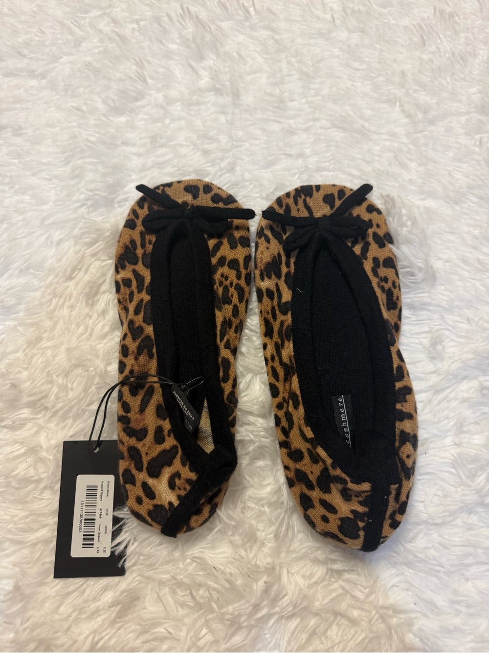 Sofia cashmere Leopard Slippers